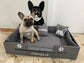 Cuccia per cani con set cuscini stampati
